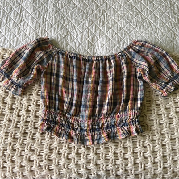 🤍American Eagle Cropped Blouse - Picture 2 of 3